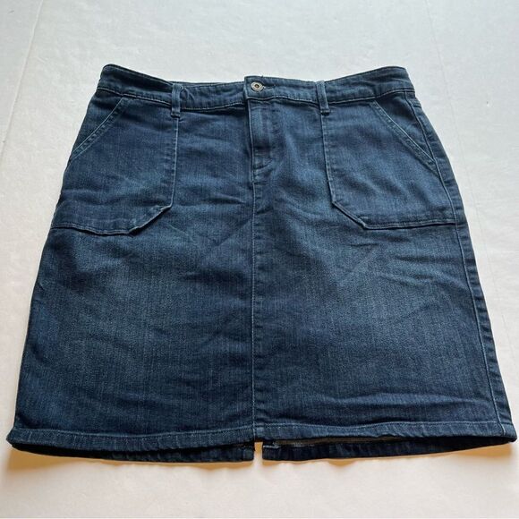 Liz Claiborne Women's Blue Jean Skirt Above Knee Size 12 - Picture 1 of 9